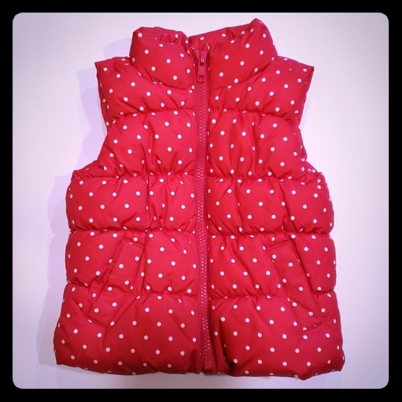 GAP Other - Baby Gap, Girls, Pink Puffer Vest Jacket, 12-18 Mo